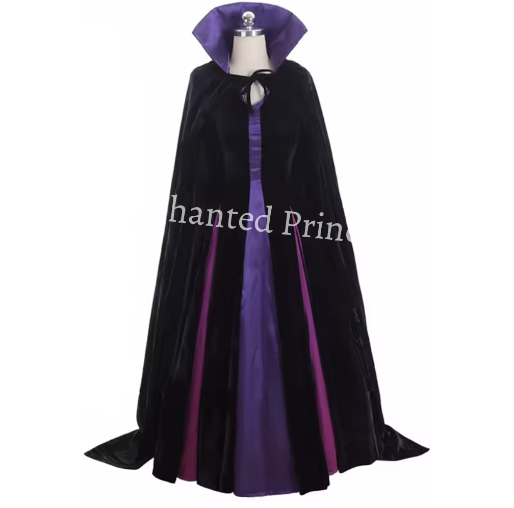 Maleficent Costume Dress & Cloak