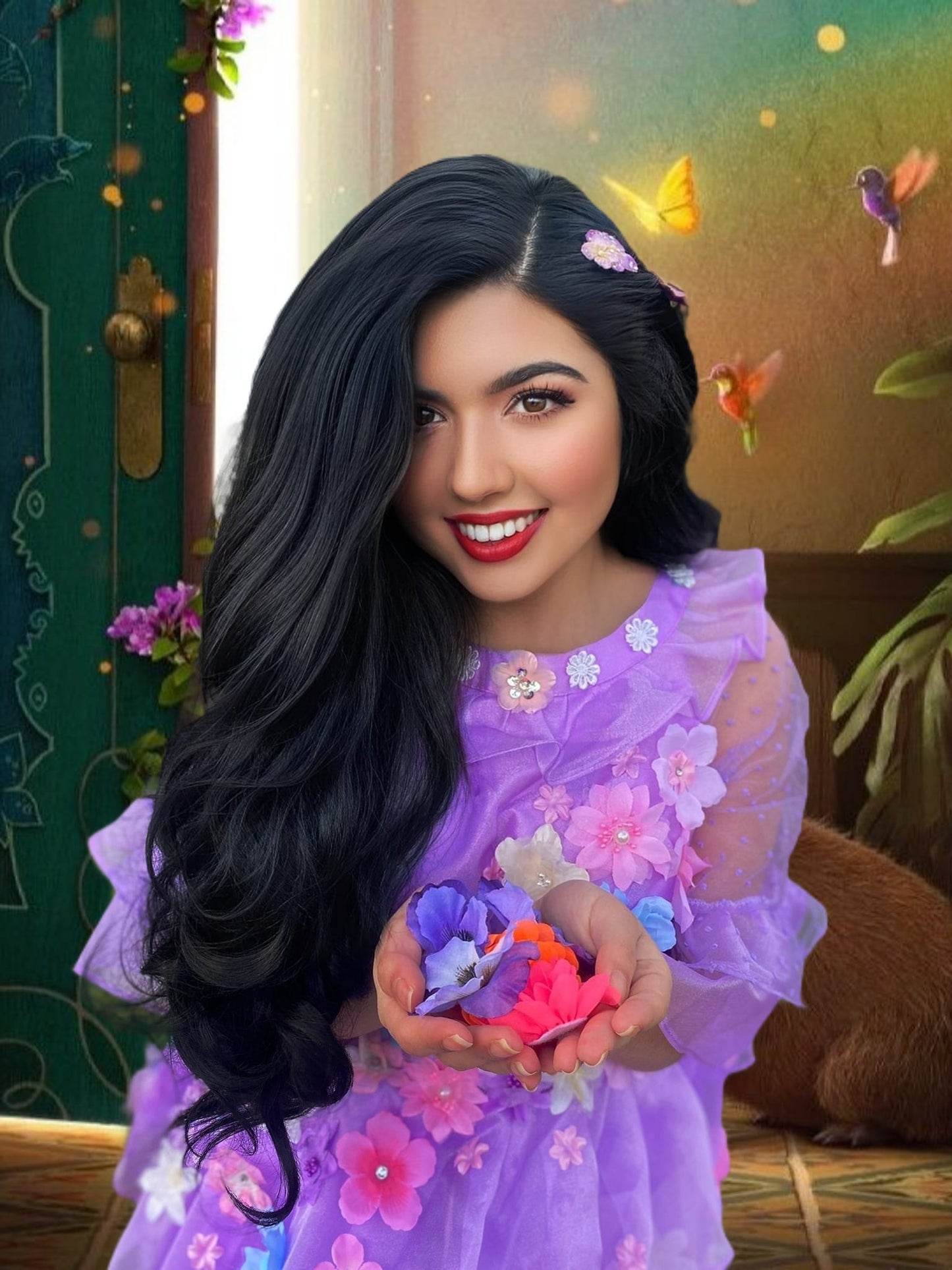 Isabella Deluxe Dress: Encanto Inspired Cosplay Costume