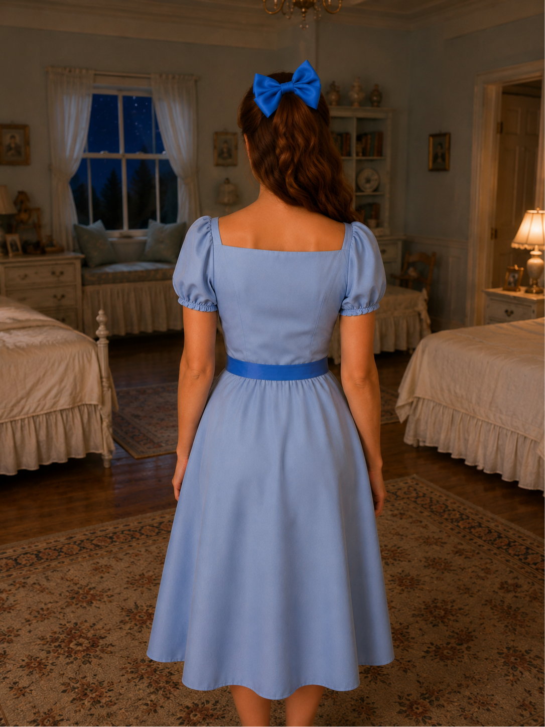 Wendy Inspired Blue Dress, Peter Pan Inspired Cosplay Dress