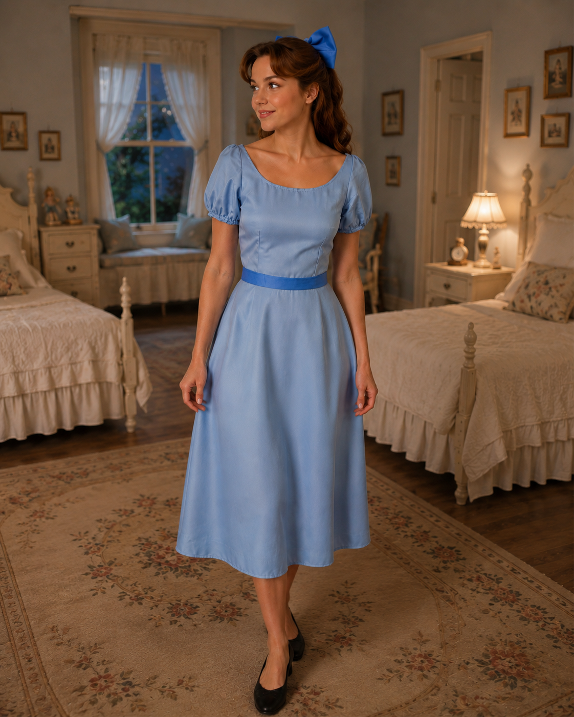 Wendy Inspired Blue Dress, Peter Pan Inspired Cosplay Dress