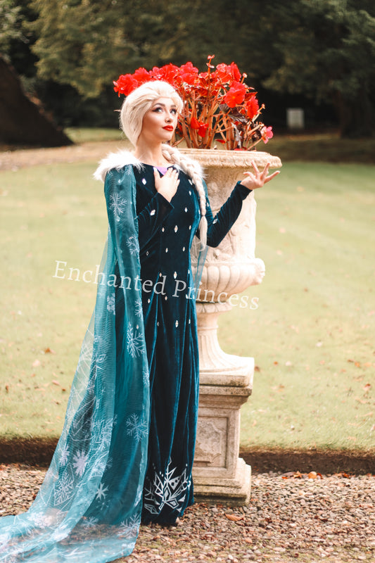 Elsa Christmas Dress - Frozen Inspired Costume