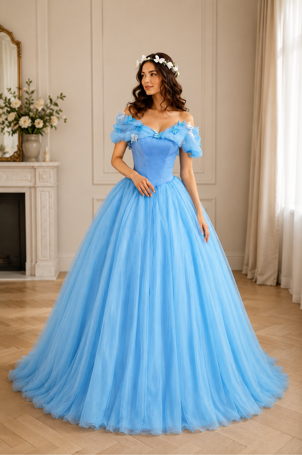 Cinderella Cosplay Dress (New Movie) - Adults