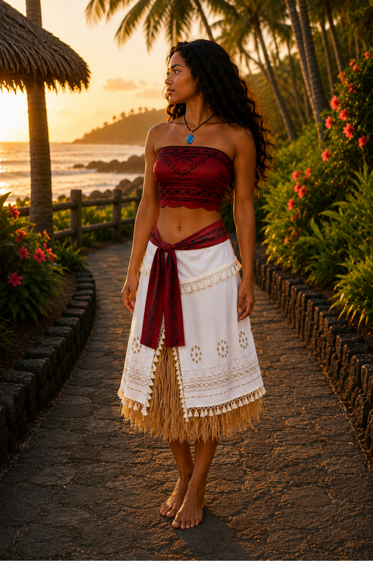 Moana Inspired Costume, Polynesian Princess